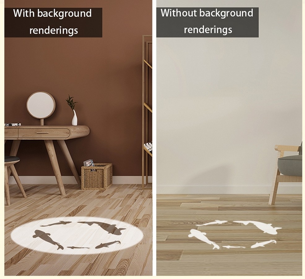 Gobo - projekce vašeho loga stěna podlaha