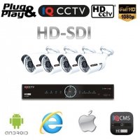 Kamerový set HD SDI - 4x 1080P kamery + HD SDI DVR 2TB