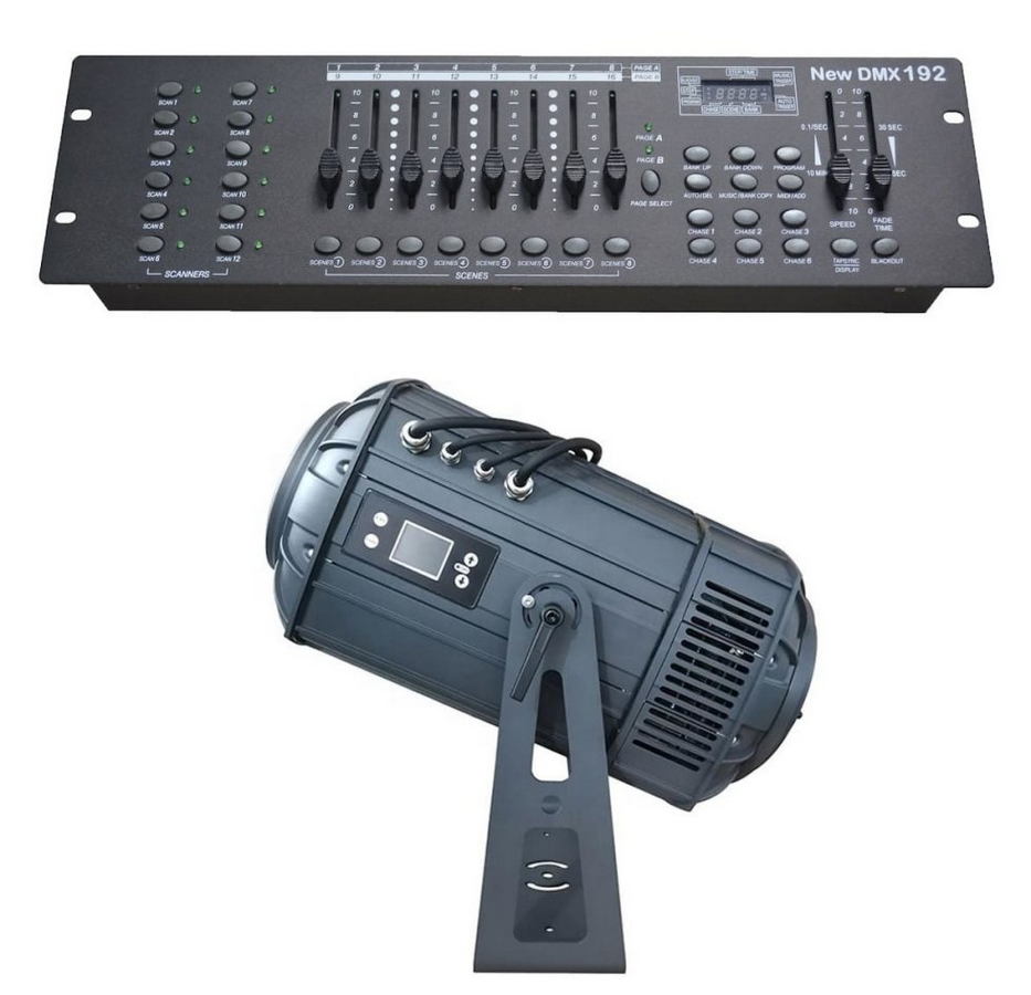 gobo projektor - projekce dmx controlelr ovladač