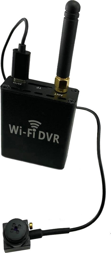 Knoflíkové kamery + WiFi DVR modul pro live přenos