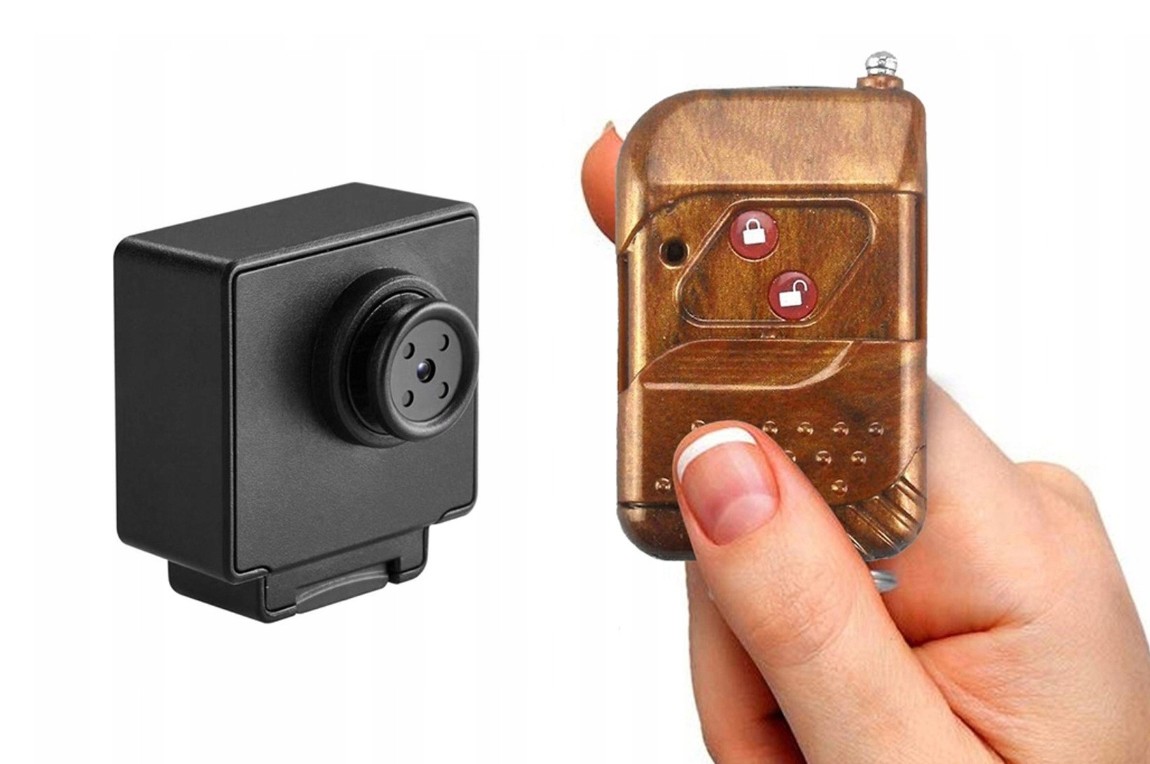 kamera pro dálkové okvládání ve tvaru knoflíku