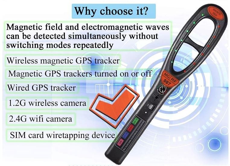 bezdrátový magnetický detektor kamer plostic