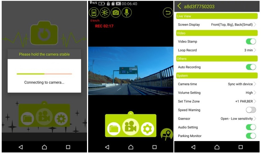 aplikace od DOD Android/iOS - dod kamera do auta