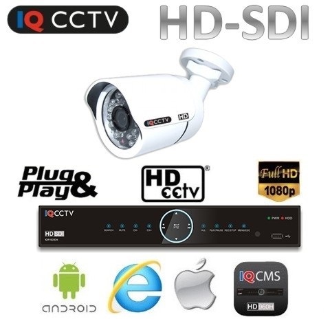 Kamerový set HD SDI - 1x 1080P kamera s 30m IR + HD SDI DVR