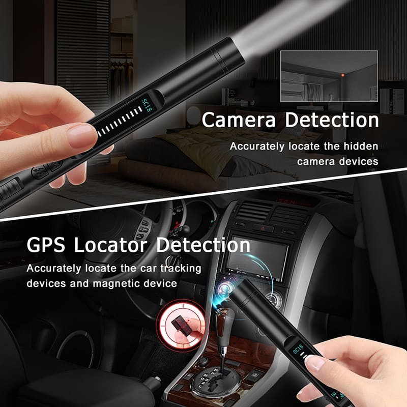 detektor do auta - plostice, odposlouchávací zařízení, kamery