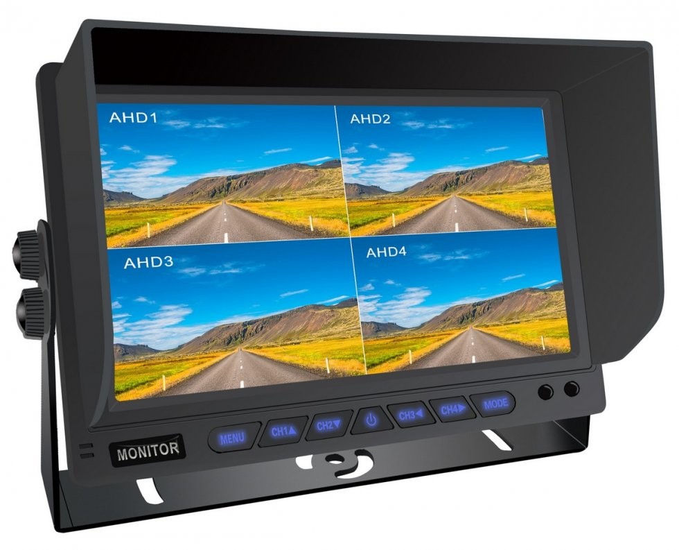 8CH hybridní 10" couvací HD monitor do auta či stroje