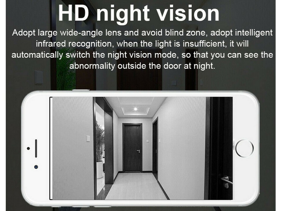 IR LED noční vidění 8m - zvonek do domu