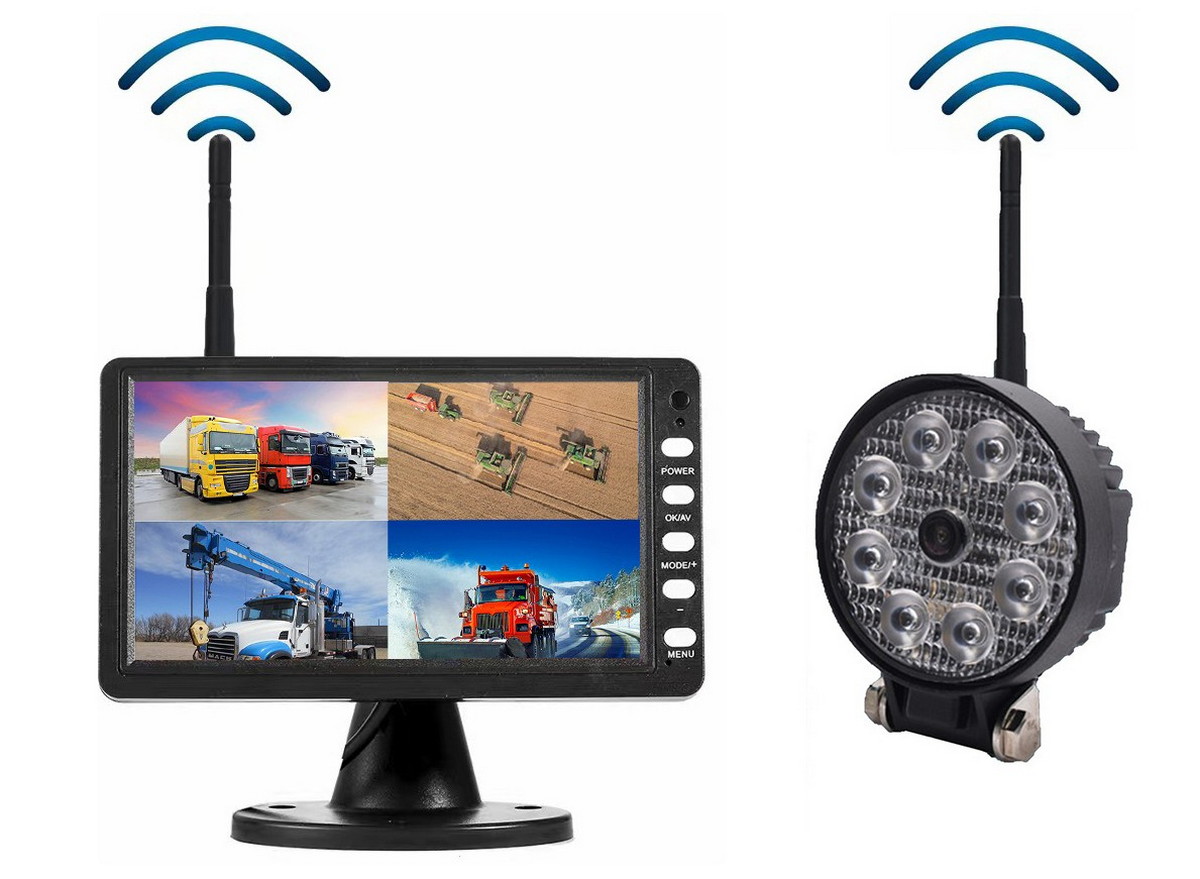 Couvací set WiFi kamera 120° s 720P AHD s 8x LED světlem + 7" digitální LCD monitor