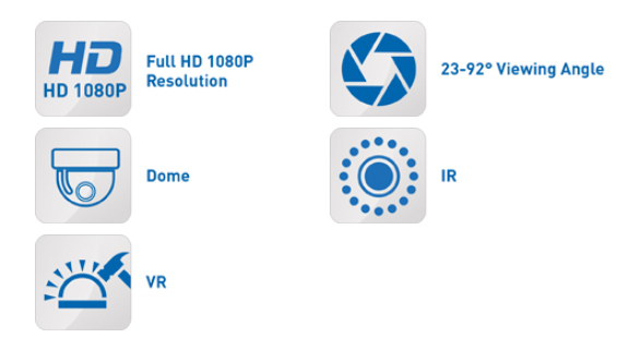 specifikace XHC kamery 1080P