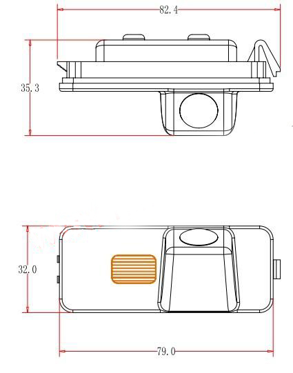 couvací kamera pro vw a škodu superb