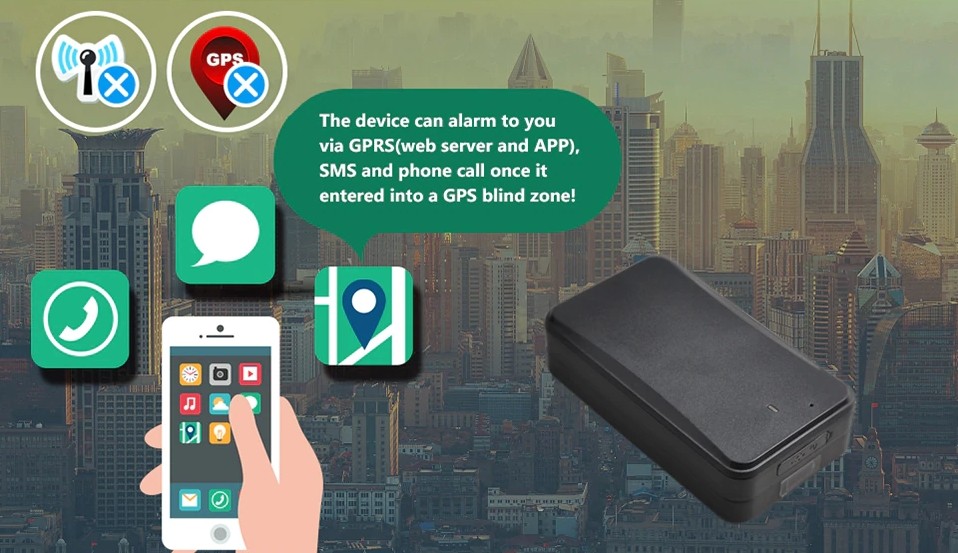 gps tracker alarm slepa zona