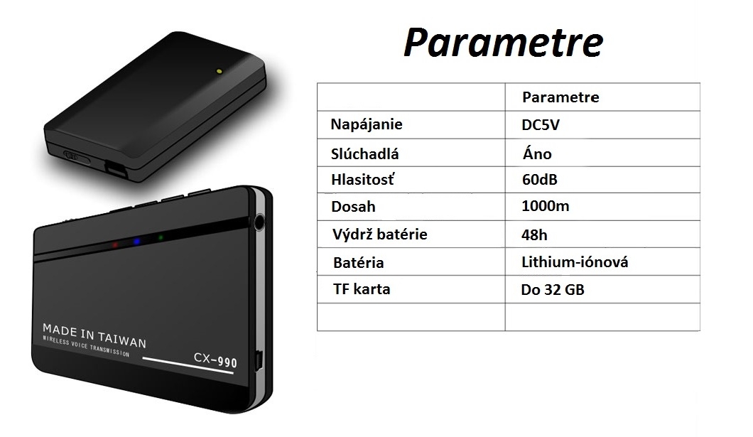 wifi štěnice parametry