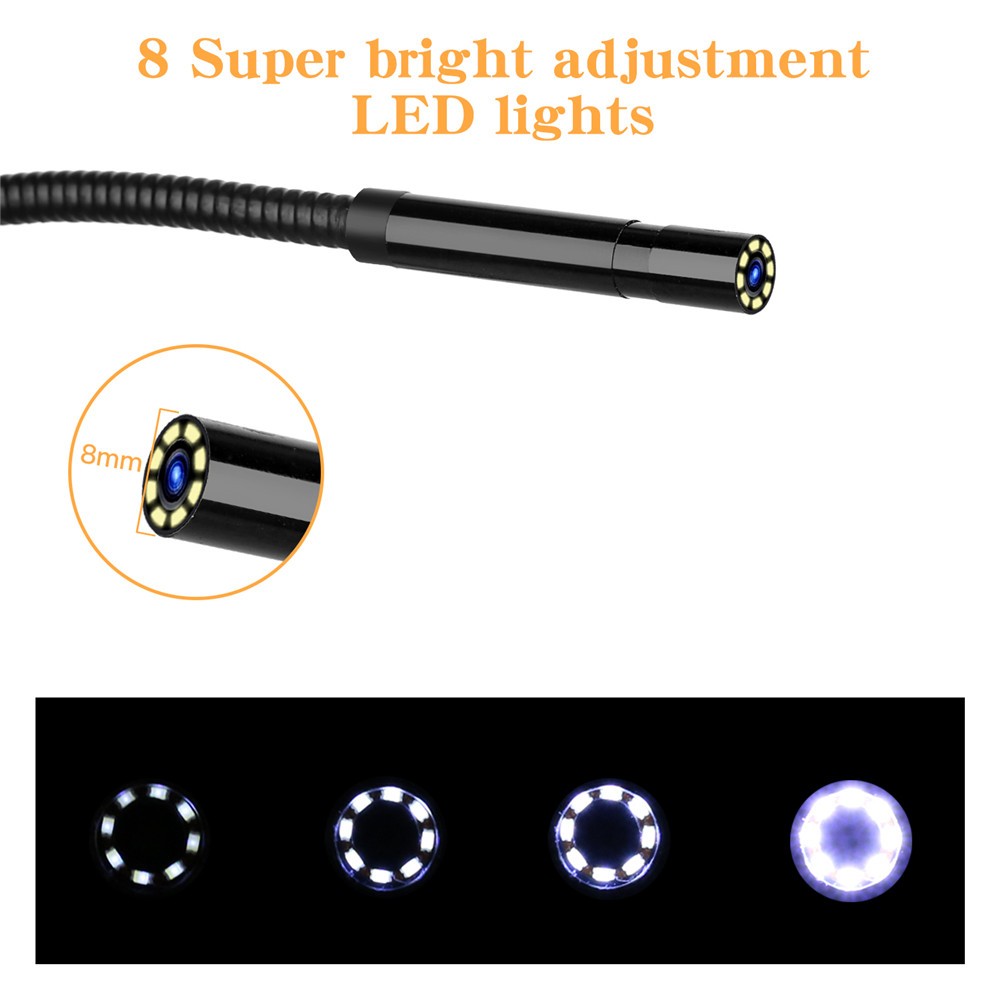 endoskopická kamera s led světly