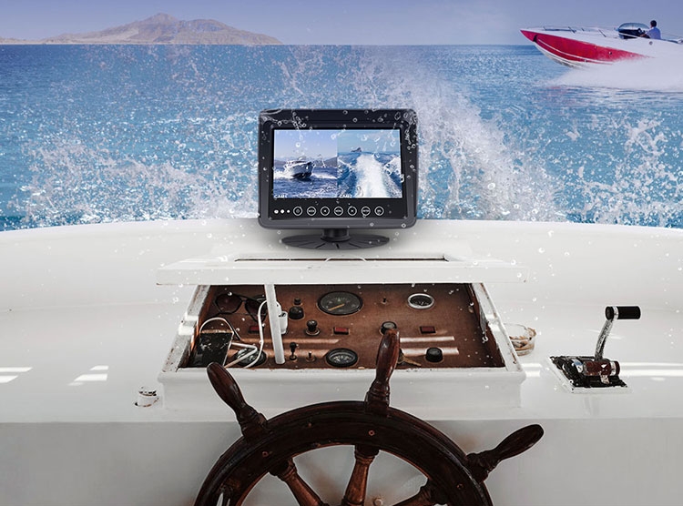 monitor na jachtu či lod vodotěsný