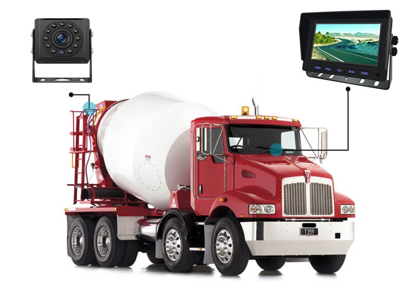 kamerový set pro nákladné auta a stroje