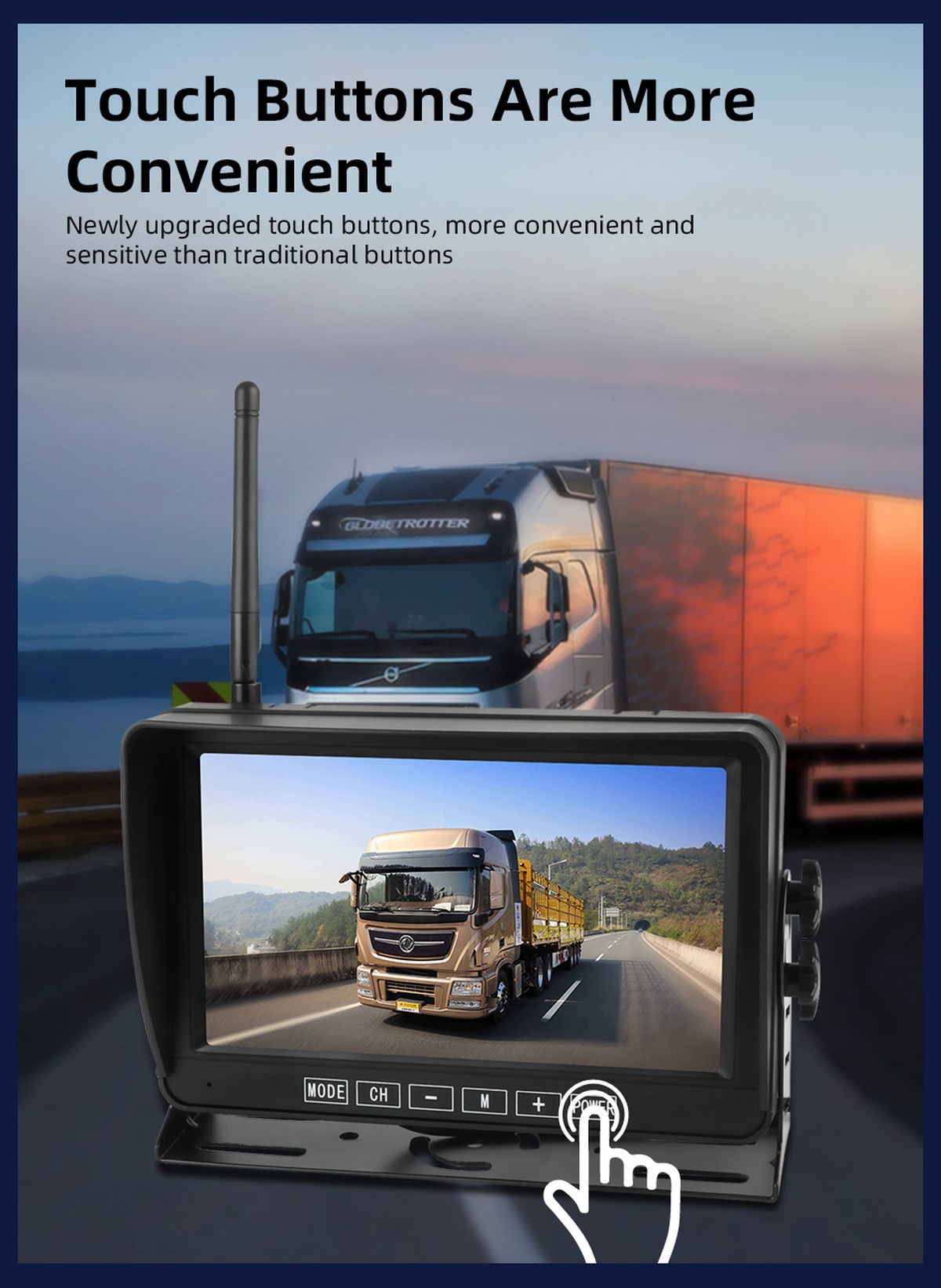 bezdrátový parkovací kamerový systém - pro nákladní auta
