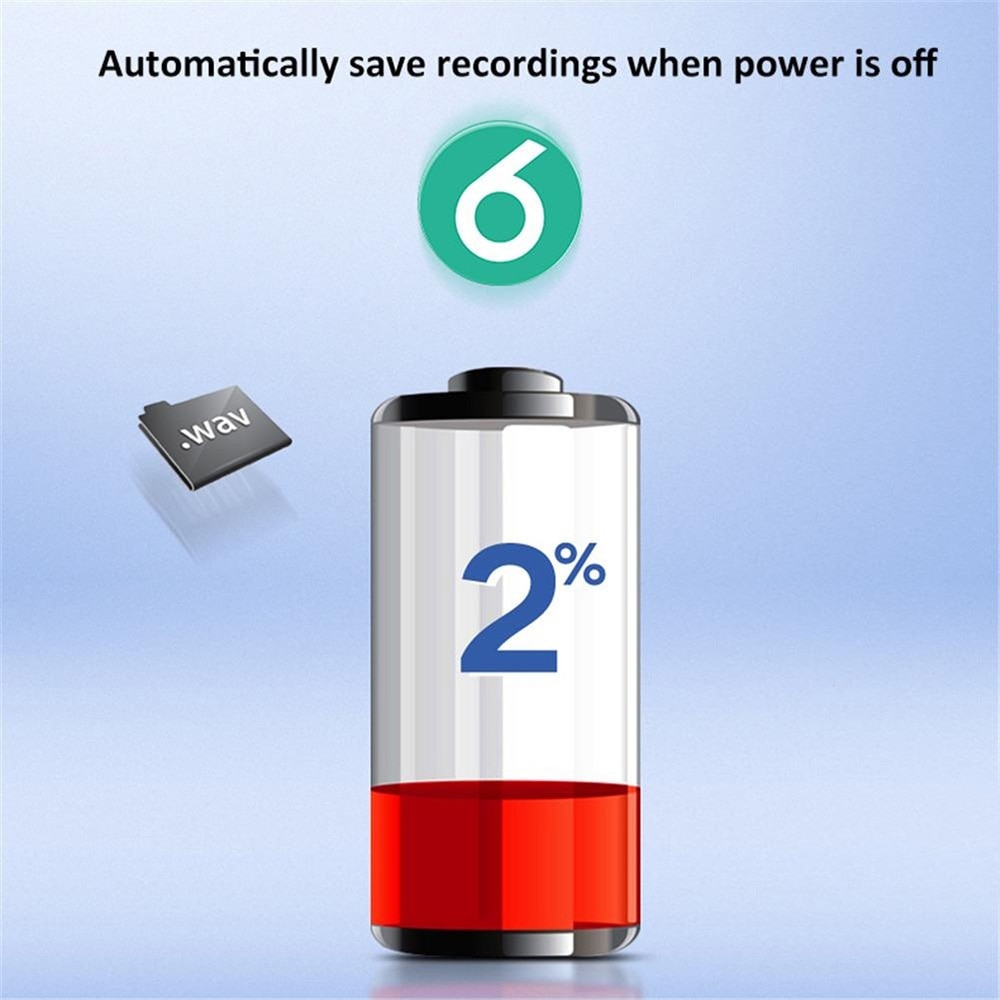 automatické uložení záznamů baterie