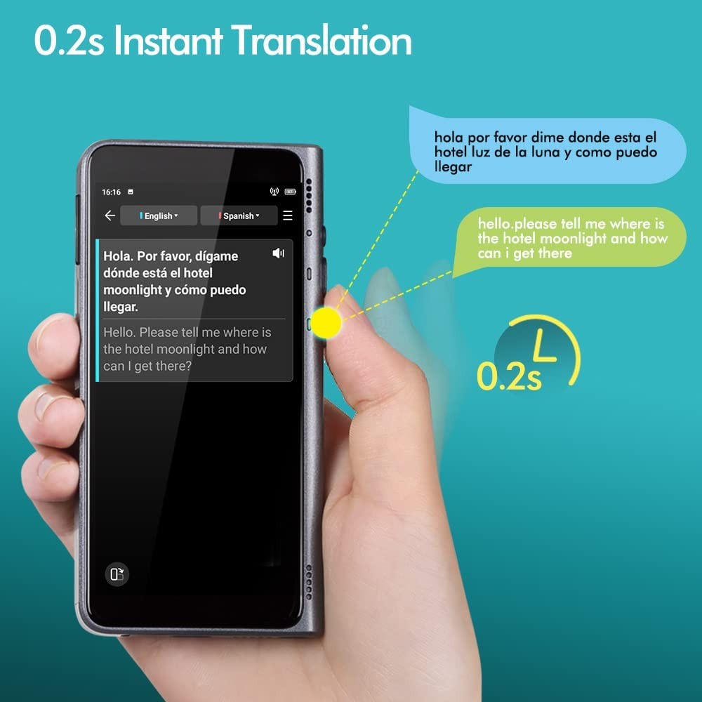 přenosný jazykový translator do ruky