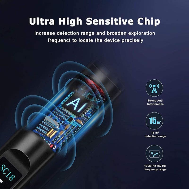 detektor plostic - senzitivní chip